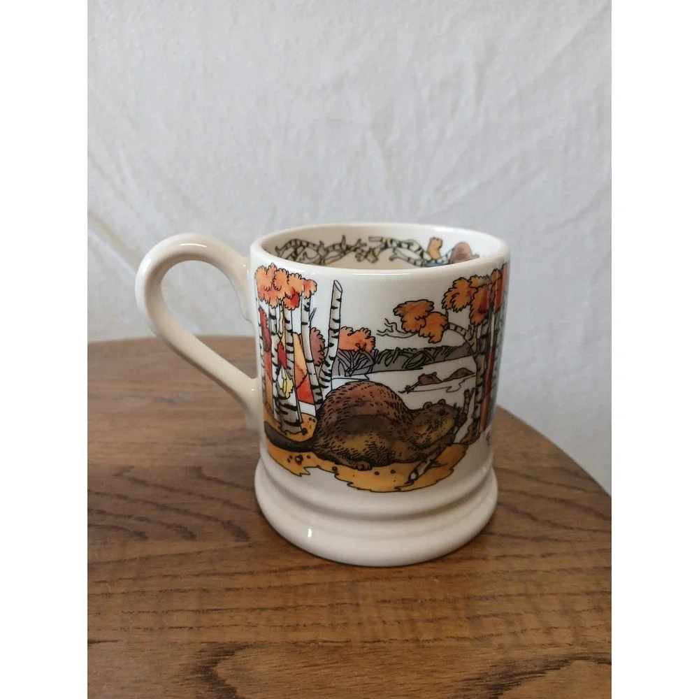 Emma bridgewater in the woods 1/2 pint mug stoke on Trent England coffee tea mug